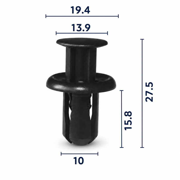 Клипса пластиковая для Mazda ОЕМ: GD7A50EA1 (GD7A-50-EA1). (бампер, решётки).